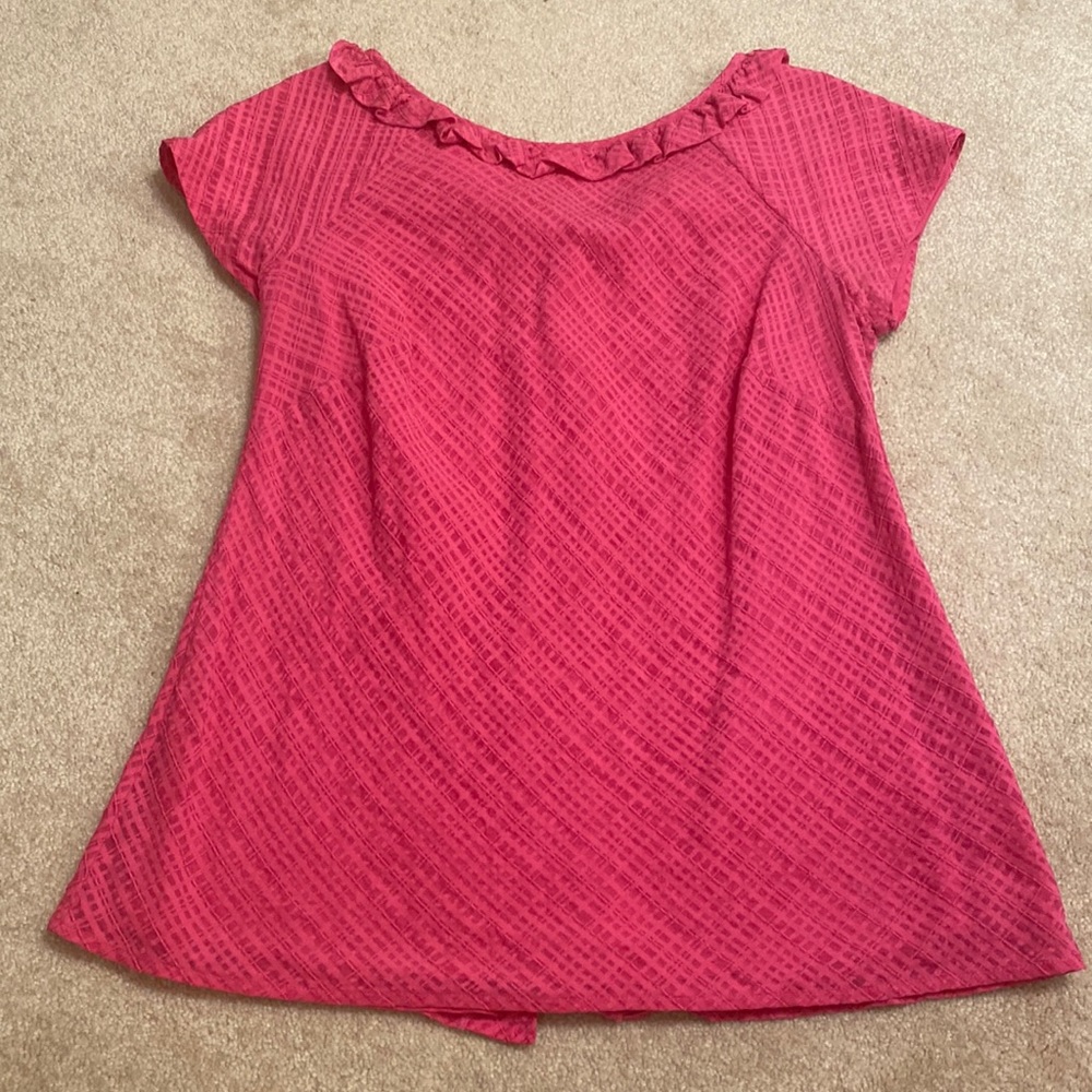 Lilly Pulitzer hot pink blouse